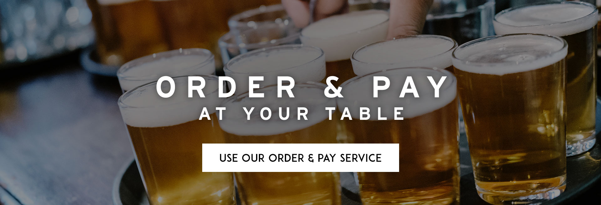 Order at table at The Starting Gate hero
