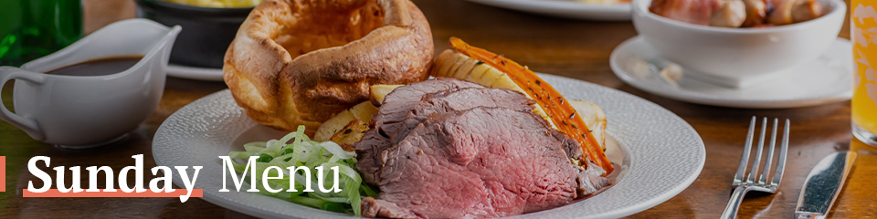 Sunday Menu at The Starting Gate